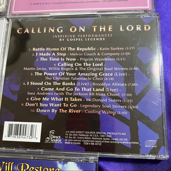 ๐5 CD's Rev Barnes, Rev Wright, Rev Lands, Young Adult Choir, Calling Lord - Picture 9 of 15